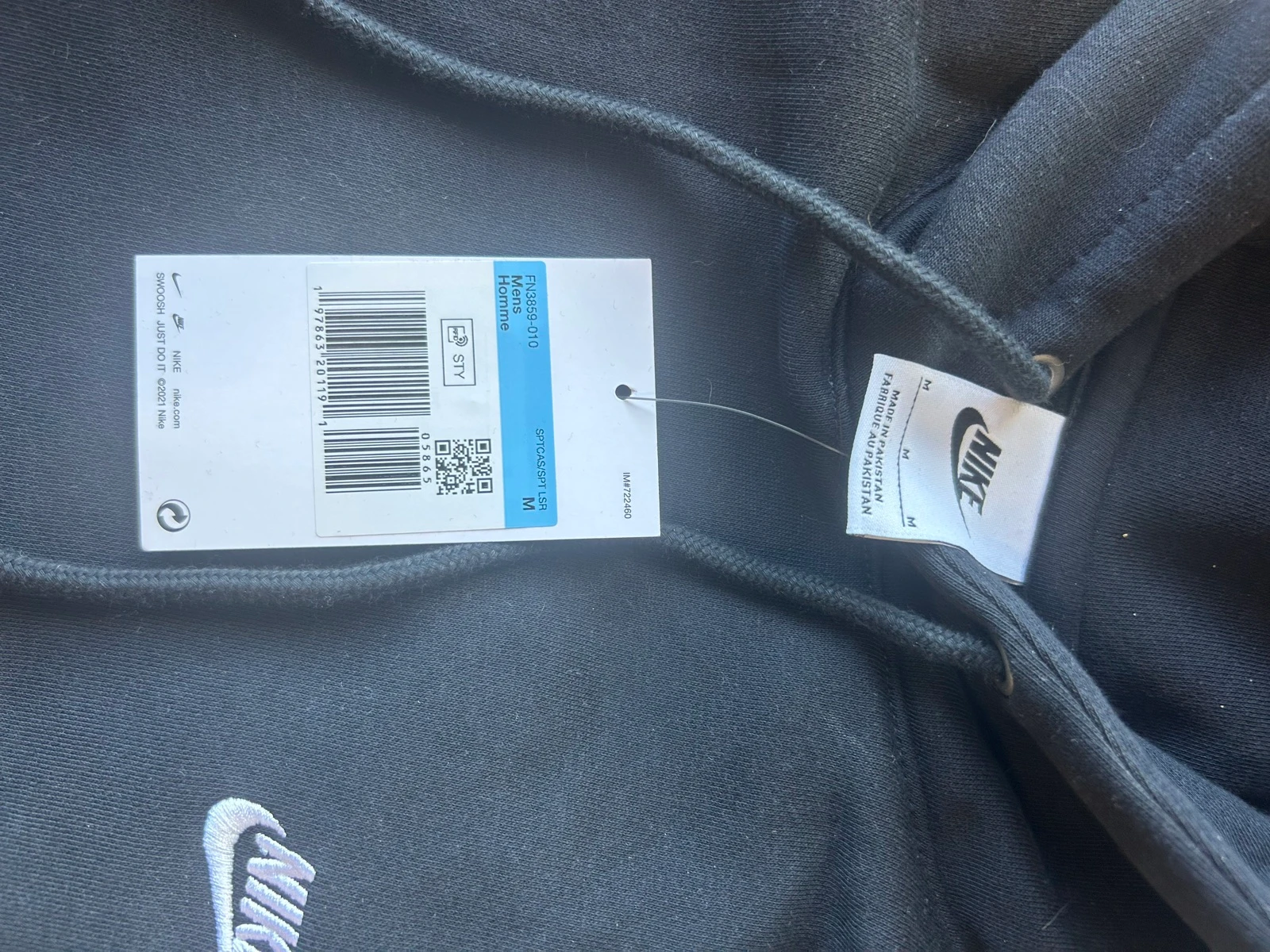 Nike Club Hoodie Noir - Taille M | Original | Excellent Prix – photo 2